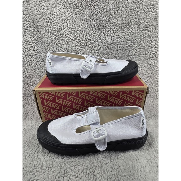 Vans Shoes - VANS Style 93 Coated Canvas True White Mary Jane Sneakers Shoes Women's Size 8.5
